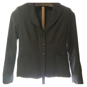Professional Navy Pinstripe Blazer
